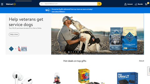 Walmart Blue Buffalo Sierra Delta Carousel Ad